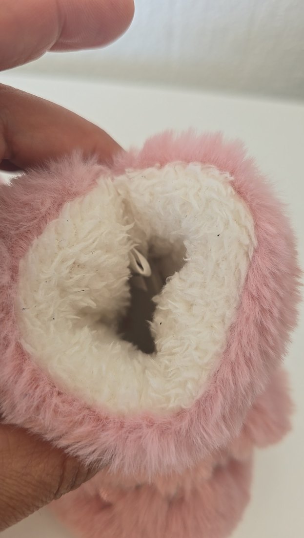 lcw Kızlar için Pembe Kürklü Sıcak panduf - Görsel 5