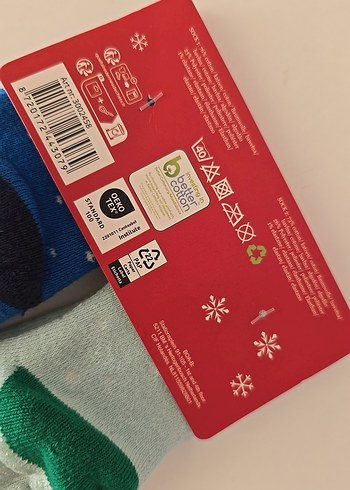 2 adet kışlık Noel çorabı - Görsel 3