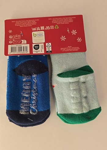 2 adet kışlık Noel çorabı - Görsel 2