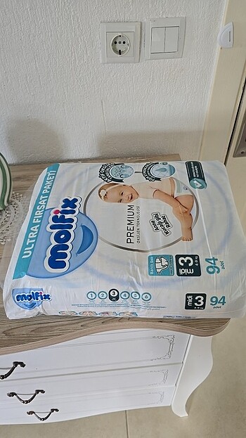 Molfix Molfix premium 3 midi 94 adet