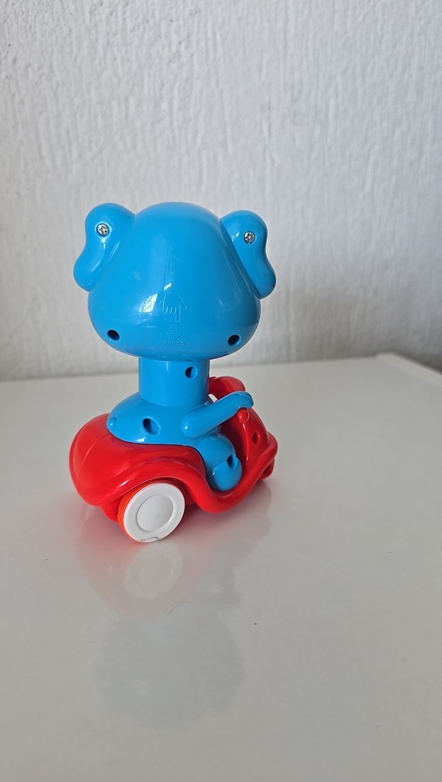 Mavi Fil Figürlü Renkli emekleme arkadaşı - Görsel 4