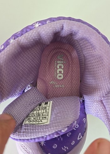 vicco marka Mor Kadın Bebek İlk Adım Ayakkabısı - Görsel 5