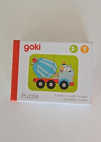 Goki 12 Parça Çocuk Yapbozu 2+ Yaş - Görsel 2