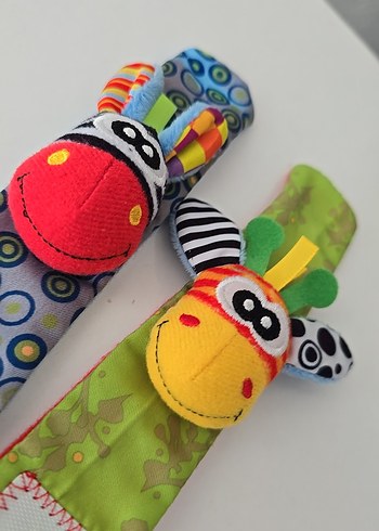 Renkli Bebek Diş Kaşıyıcı ve Çıngırak - Görsel 2