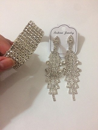 Abiye Küpe ve Bileklik