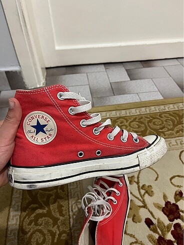 38 Beden kırmızı Renk converse