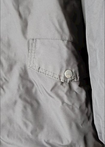 özel güvenlik Gri Fermuarlı Erkek Street Wear Mont - Görsel 6