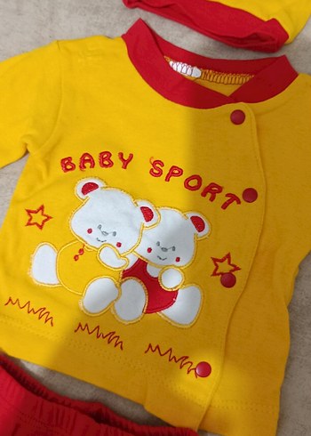 Sarı Kırmızı Bebek Erkek Takım - Görsel 2