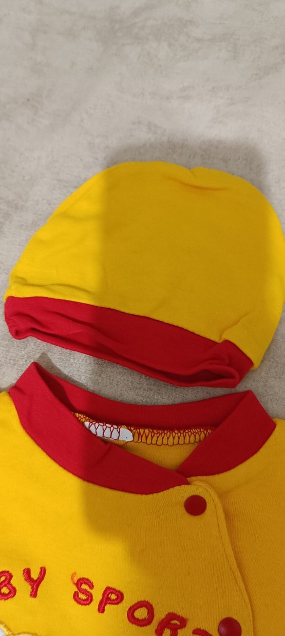 Sarı Kırmızı Bebek Erkek Takım - Görsel 5