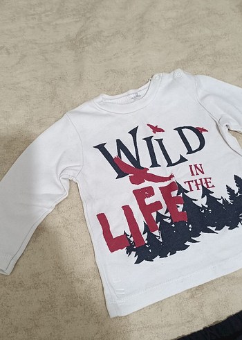 Bordo Bebek Erkek Takım, Uzun Kollu, Düğmeli - Görsel 6