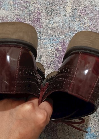 Kahverengi Deri Kadın Klasik Ayakkabı - Görsel 7