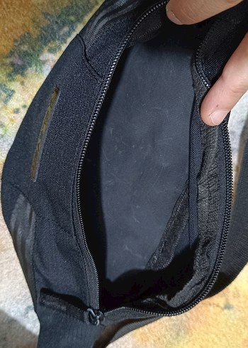 Siyah Bağlamalı Street Style Bel Çantası - Görsel 5