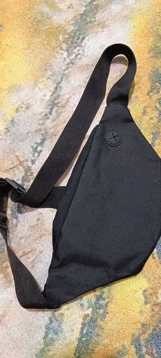 Siyah Bağlamalı Street Style Bel Çantası - Görsel 2