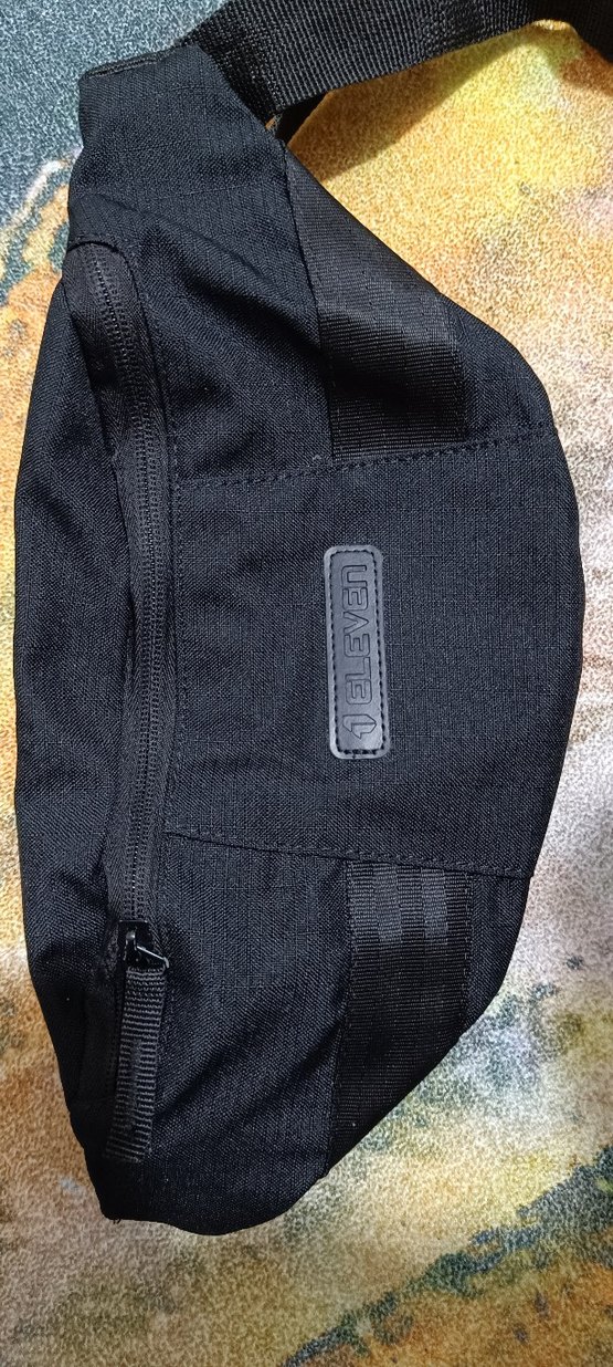 Siyah Bağlamalı Street Style Bel Çantası - Görsel 4