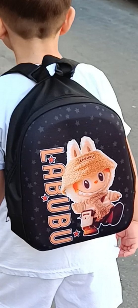 Kahverengi Labubu Çocuk Sırt Çantası - Görsel 2