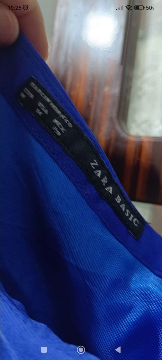 Mavi Drapeli Straplez Midi Elbise - Görsel 3