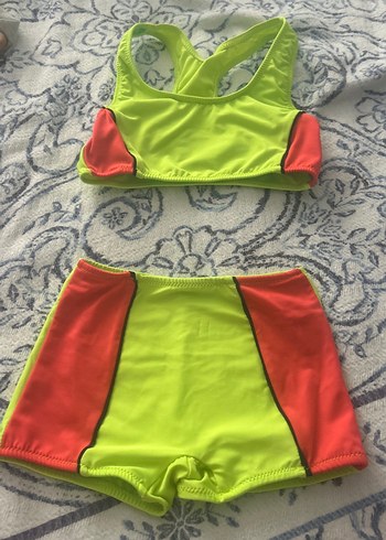 Kız Çocuk Renkli Spor Bikini Takımı