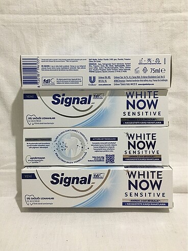 (ALMADAN ÖNCE MESAJ ATINIZ) Signal White Now Sensitive 75ml