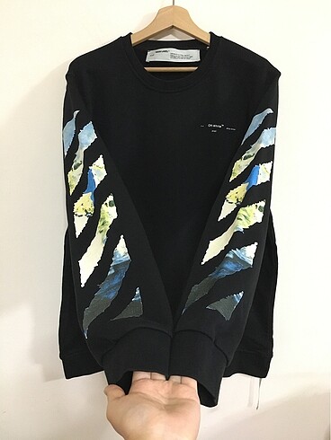 xxl Beden siyah Renk (Önce MESAJ atınz) Off-White baskılı İtalyan sweatshirt