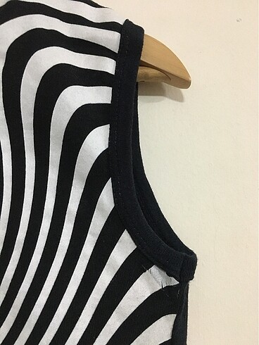 s Beden (MESAJ atınz) Y2k baskılı zebra çizgili gothic vintage lolita