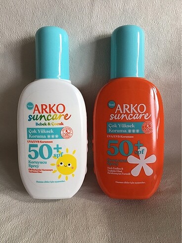 Arko Suncare Güneş Spreyi SPF50 UVA UVB