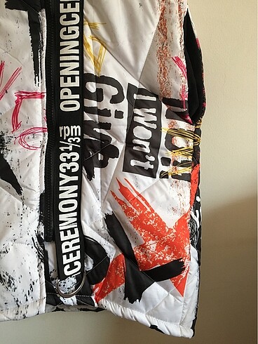 (MESAJ atınz) Y2k uzun şişme yelek vintage lolita goth - Görsel 5