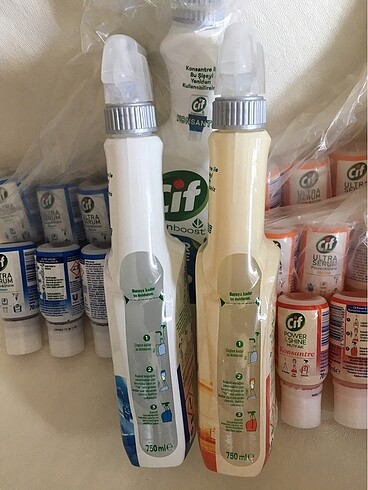 Beden beyaz Renk (MESAJ atınz) Cif Power Shine mutfak banyo sprey serum