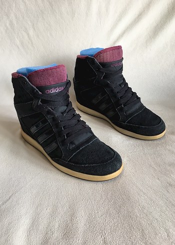 Adidas (MESAJ atınz) Adids NeoLabel gizli topuk süet spor bot