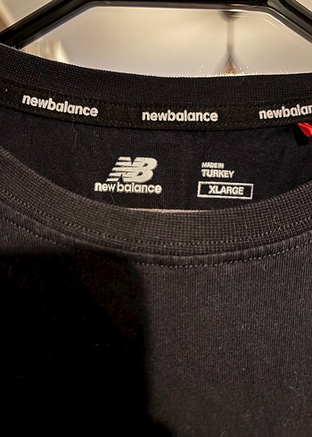 xl Beden siyah Renk Siyah New Balance Baskılı Erkek Tişört