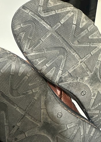 Kahverengi Deri Tokalı Erkek Sandalet - Görsel 4