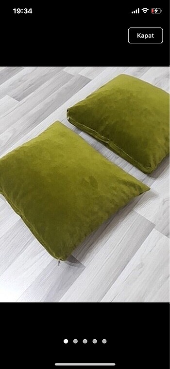 İki adet kırlent ister sadece kılıf