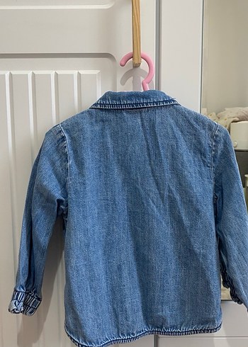 H&M Kız Çocuk  Denim Gömlek - Görsel 3