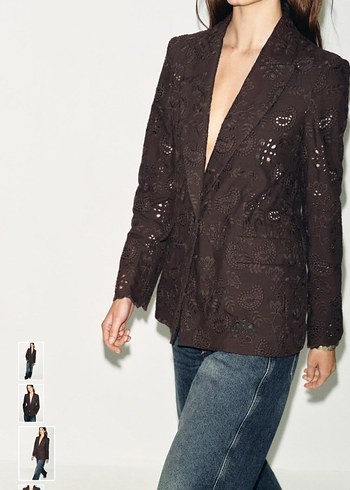 Zara İslemeli Blazer