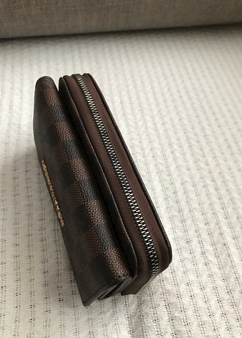 Beden Louis Vuitton Kahverengi Kareli Deri Kadın Cüzdan