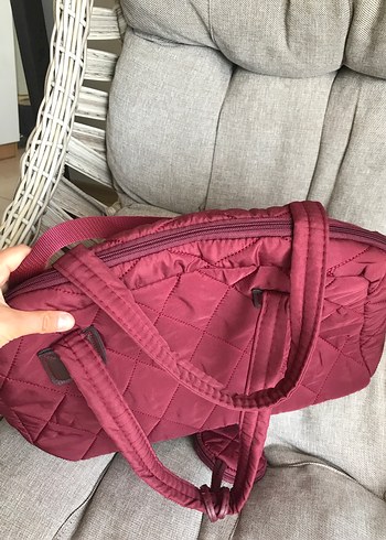  Beden bordo Renk Bordo Kadın Günlük Fermuarlı Çanta