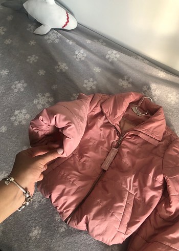 Defacto Pembe Kapitone Kadın Mont