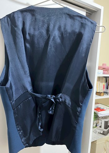 Düğmeli Lacivert Erkek Yelek - Görsel 4