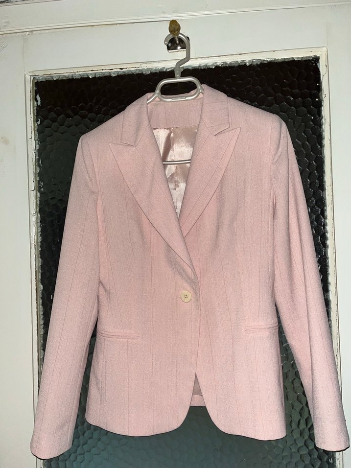 Bej Düğmeli Kadın Blazer Ceket - Görsel 2