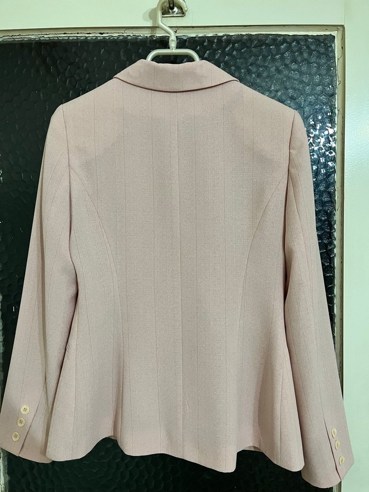 Bej Düğmeli Kadın Blazer Ceket - Görsel 4