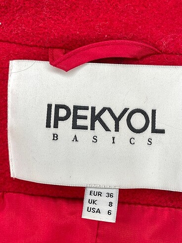 36 Beden kırmızı Renk ipekyol Kaban %70 İndirimli.