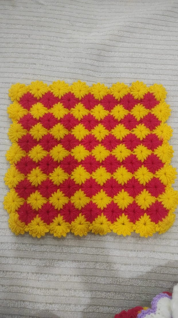 Mor Nakışlı Örgü Lif - Görsel 5