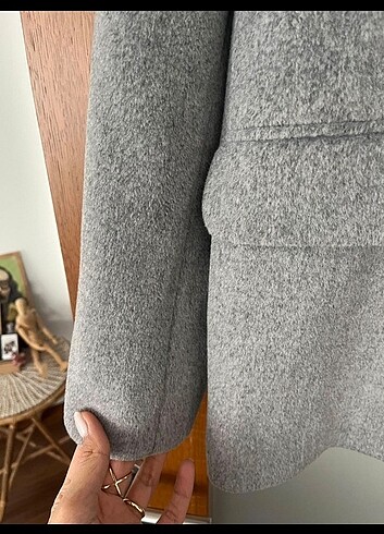 m Beden gri Renk Kaşe blazer 