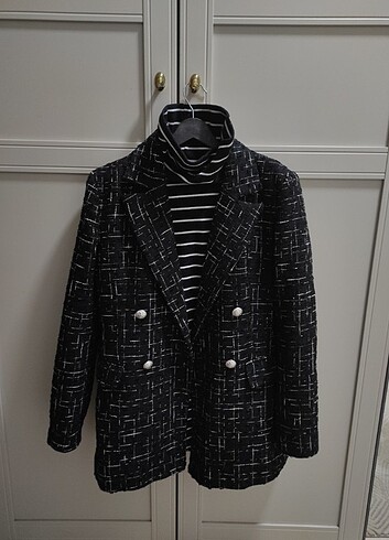 36 Beden Kalın blazer ceket 