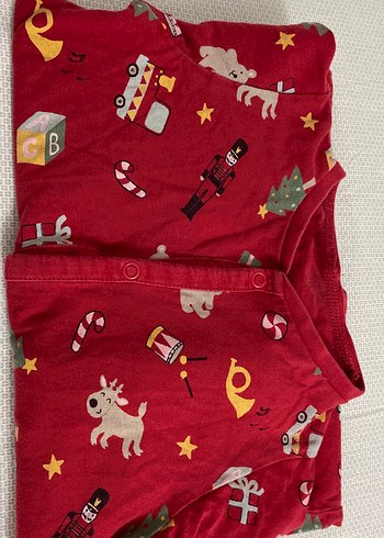 Beden Renk Renkli Desenli Çocuk Tulum Pijama