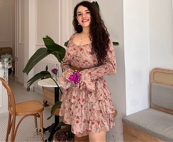 Zara Çiçekli Butik Elbise