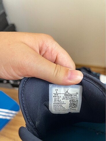 42.5 Beden mavi Renk Nike Air jordan low unc