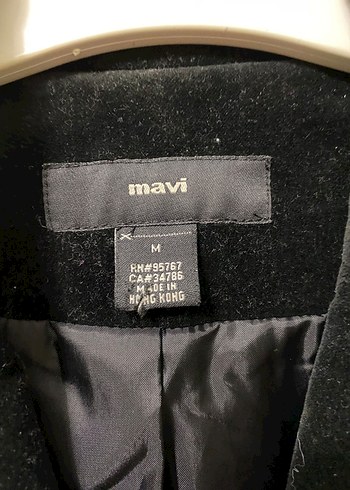 m Beden mavi Siyah Süet Düğmeli Kadın Blazer Ceket