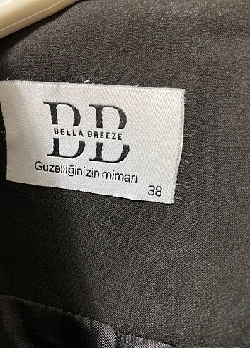 38 Beden siyah Renk Siyah blazer elbise