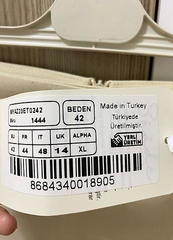 42 Beden Krem mini etek 