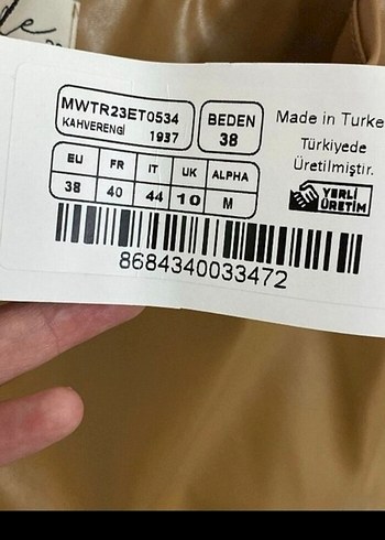 Bej Deri Midi Kalem Etek - Görsel 5